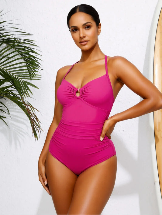 The Serenity One-Piece - Magenta Orchid
