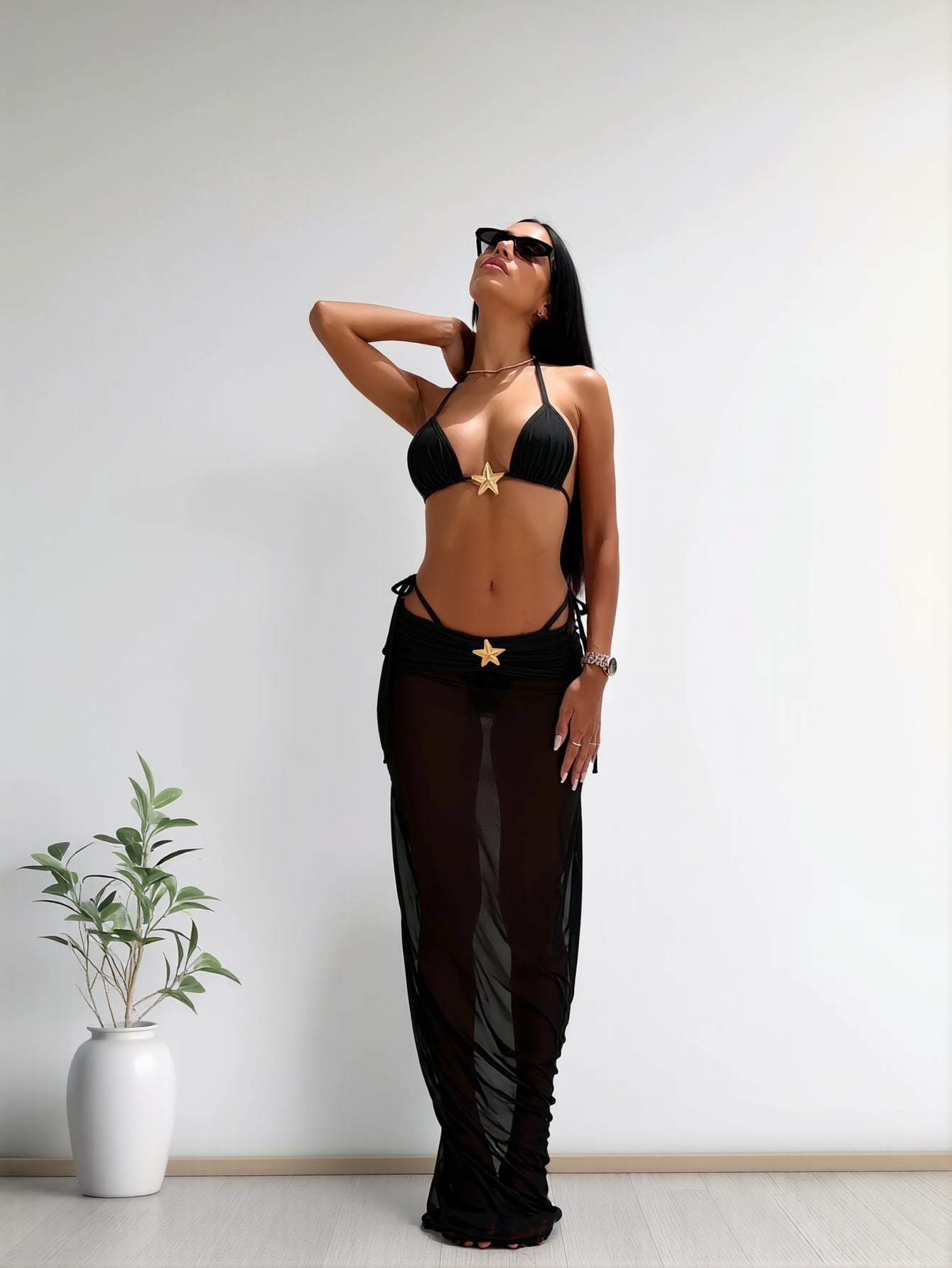 The Midnight Starfish Set - Onyx Black
